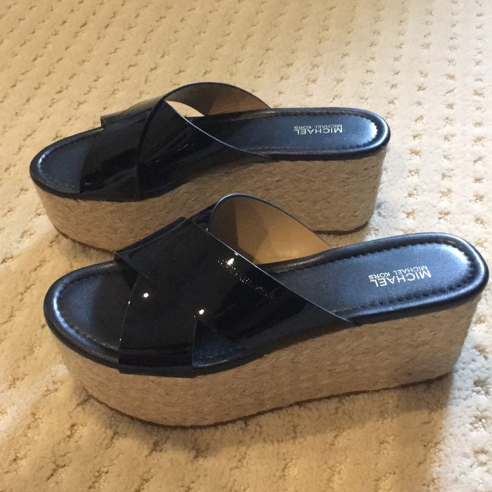 Michael Kors Patent Leather Platform Shoes